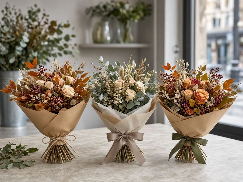 Seasonal bouquets at Tiranjowar Florals